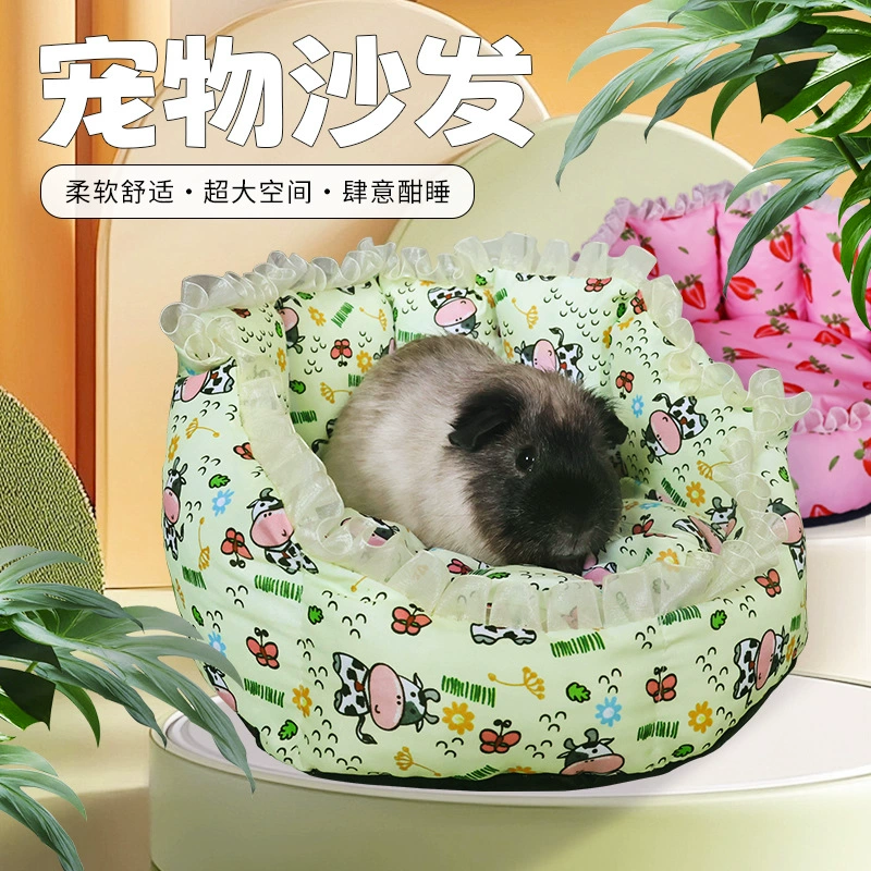 Новый продукт Amazon: кровать для морской свинки, сумка с медом для белки, сахар, диван-кровать для шиншиллы, осенне-зимнее теплое гнездо, хлопковое гнездо для домашних животных
