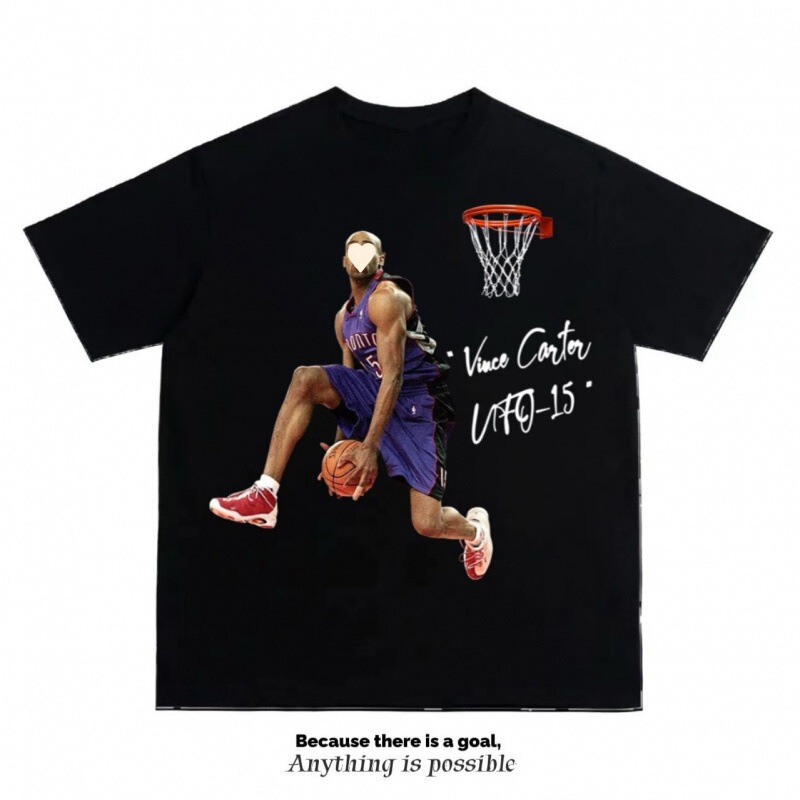 Dunk Basketball Sports Shirt Men's 2025 Summer New Casual Sports Work Clothing Versatile American Short Sleeves