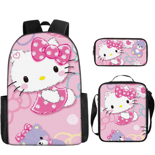 Hello Kitty小学生书包可爱凯蒂猫儿童双肩包女童背包KT挎包笔袋-阿里巴巴