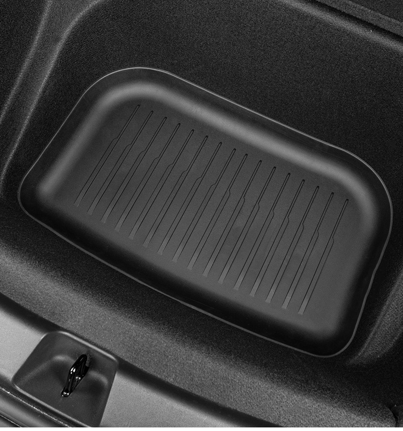 Suitable for Tesla's New Version Model Y3Yl Front and Rear Trunk Mats, Tpe Trunk Mats, Integrated Mats, Seat Back Cushions