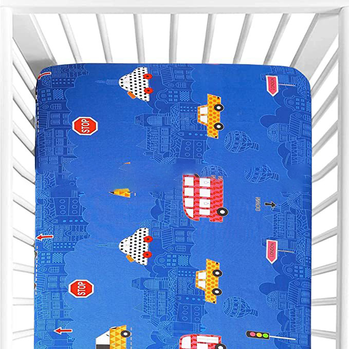 Suministro directo de fábrica de impresión de algodón sábana ajustable colcha colchón cubierta transfronteriza Amazon