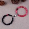 Strong magnet for beloved heart-shaped, design bracelet, turquoise set natural stone, trend of season