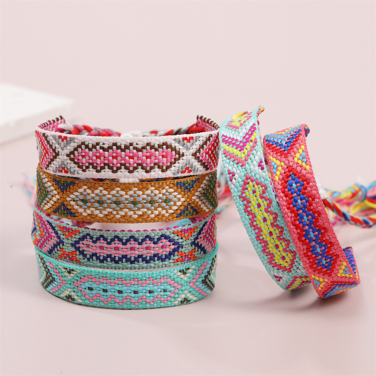 Ethnic Style Geometric Polyester Cotton Knitting Unisex Bracelets display picture 3