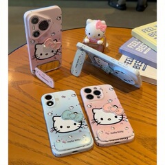 适用iPhone16手机壳凯蒂蝴蝶结支架华为/oppo/小米/vivo苹果15/14