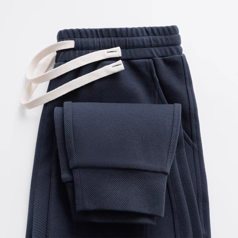 300g Heavyweight Navy Blue Twill Jogger Sweatpants Men's American Style Sports Pants Women's Casual Pants Men's Autumn Versatile Pants 300g Heavyweight Navy Blue Twill Jogger Sweatpants Men's American Style Sports Pants Women's Casual Pants Men's Autumn Versatile Pants