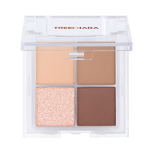 With Chinese label, Thai TREECHADA four-color eyeshadow palette for women, earth-tone ins super hot matte niche