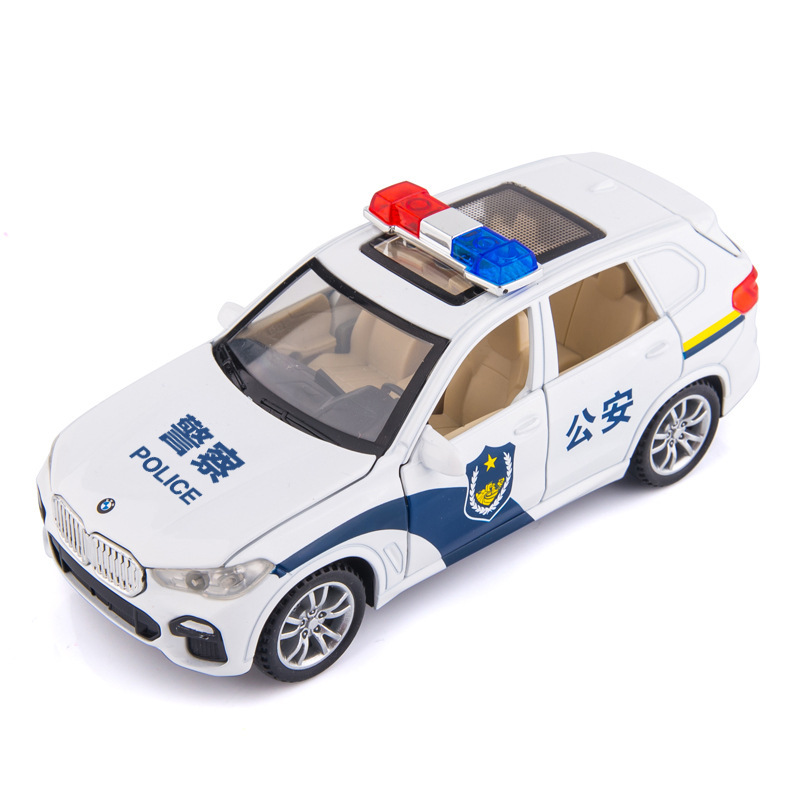 Weili aleación modelo de coche 1: 32 baoma X5 camión de bomberos con sonido y luz tire hacia atrás 6 juguete coche música modelo adornos