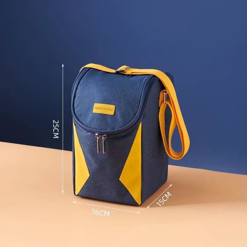 斜背保温袋青色中号