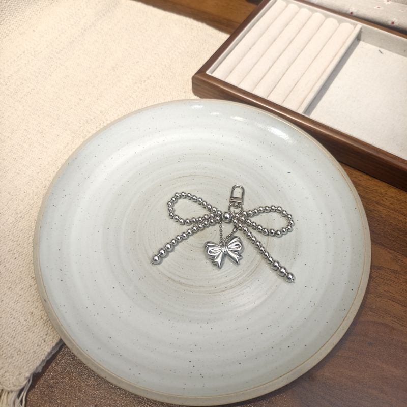 Nuevo estilo di-ins estilo coreano arco de perla amor colgante llavero accesorios de bolsos colgantes de teléfonos móviles