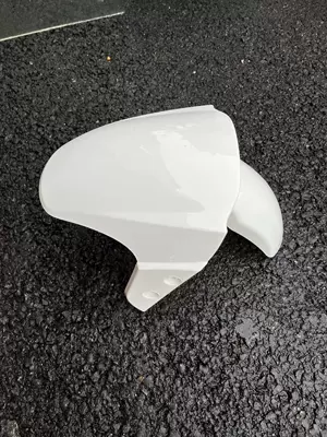 New national standard Daniel N7 Electric vehicle fender - n7-front-mud-tile-white-with-screws