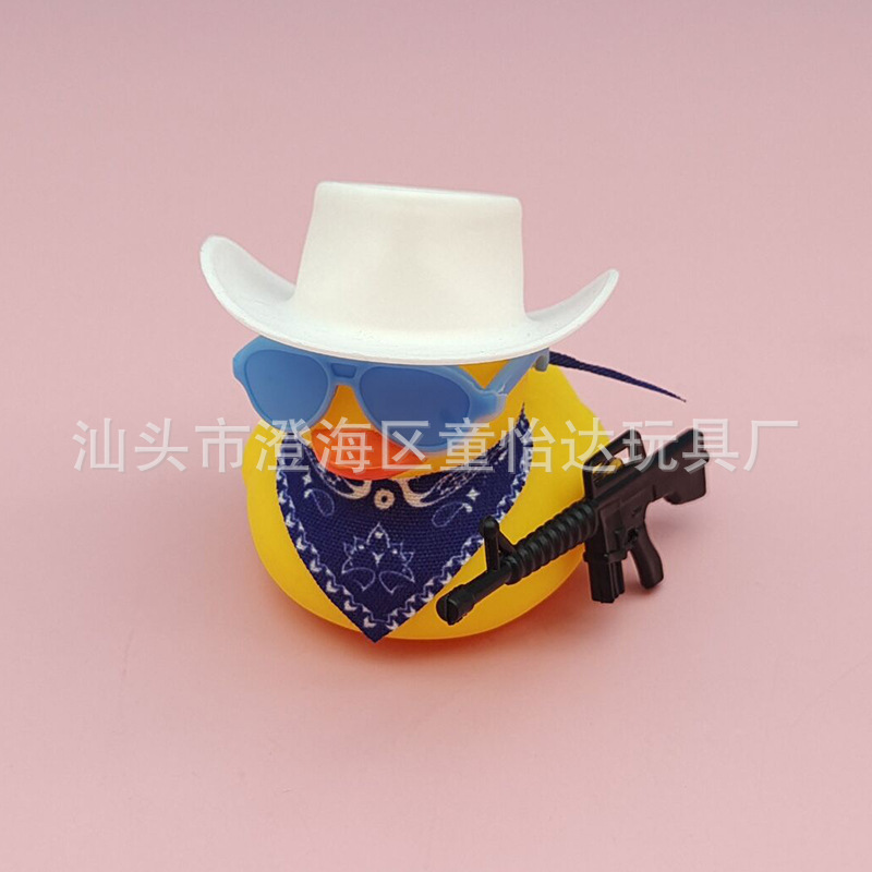 Especial transfronterizo para accesorios de decoración de pato de mezclilla mini bufanda cuadrada bufanda de triángulo pequeñas gafas de sol sombrero de paja de verano accesorios hechos a mano