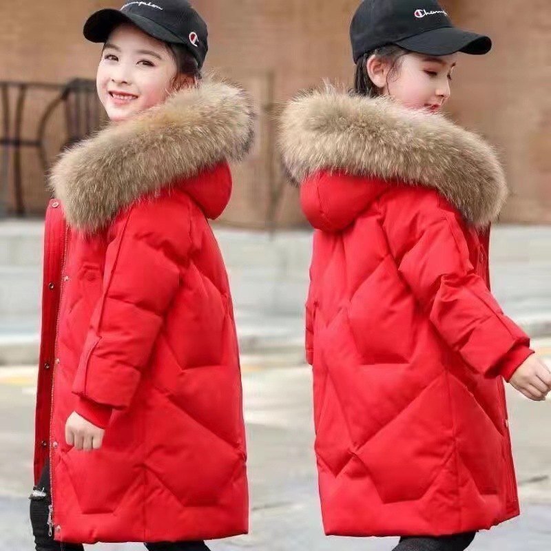 Ropa de invierno para niñas medianas y grandes para niños niñas de longitud media engrosada ropa acolchada de algodón para Niñas Ropa acolchada de algodón para niñas 2023 Internet celebridad nueva moda