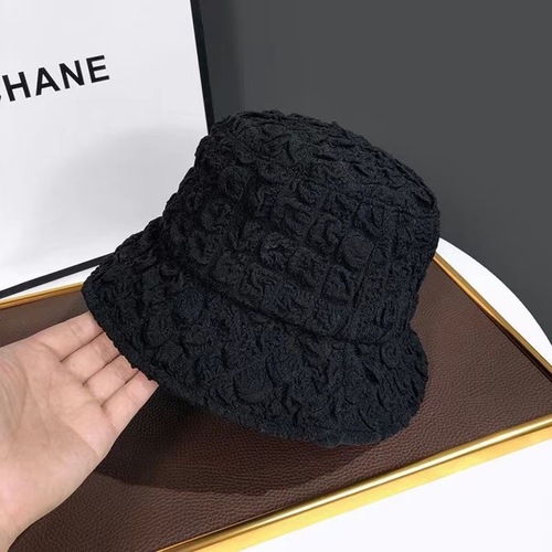 Zhao Lusi's same style Japanese style simple texture seersucker fisherman hat women's casual and versatile spring and autumn beige basin hat