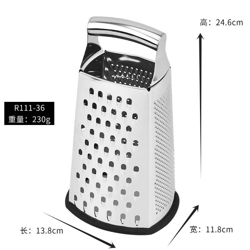 国境を越えたメーカーは、オンデマンドでカスタマイズされた高品質のOEM/ODMステンレス鋼おろし器218gおろし器を提供し、サンプルを加工します。|undefined
