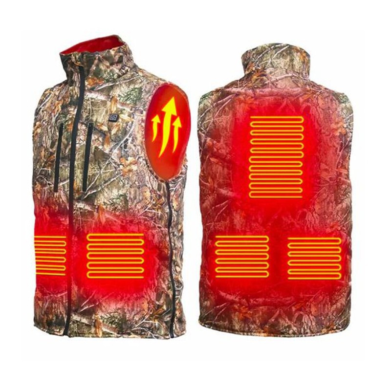 Factory Customized USB Heated Outdoor Hunting Clothing Oem Men's Winter Battery Heated Hunting Vest