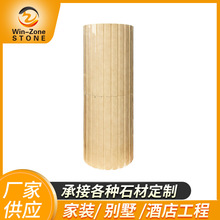 廠家生產大理石圓柱加工歐式羅馬柱石材圓柱批發