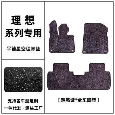 sky carpet, Ideal One interior modification | Modelə uyğun ayaqaltı - ideal-l6-charming-purple-full-set-of-car-floor-mats