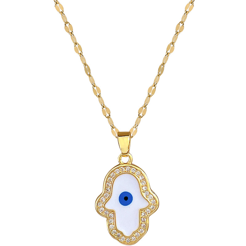 Collier ras du cou femme avec micro diamants style élégant_voghion.com