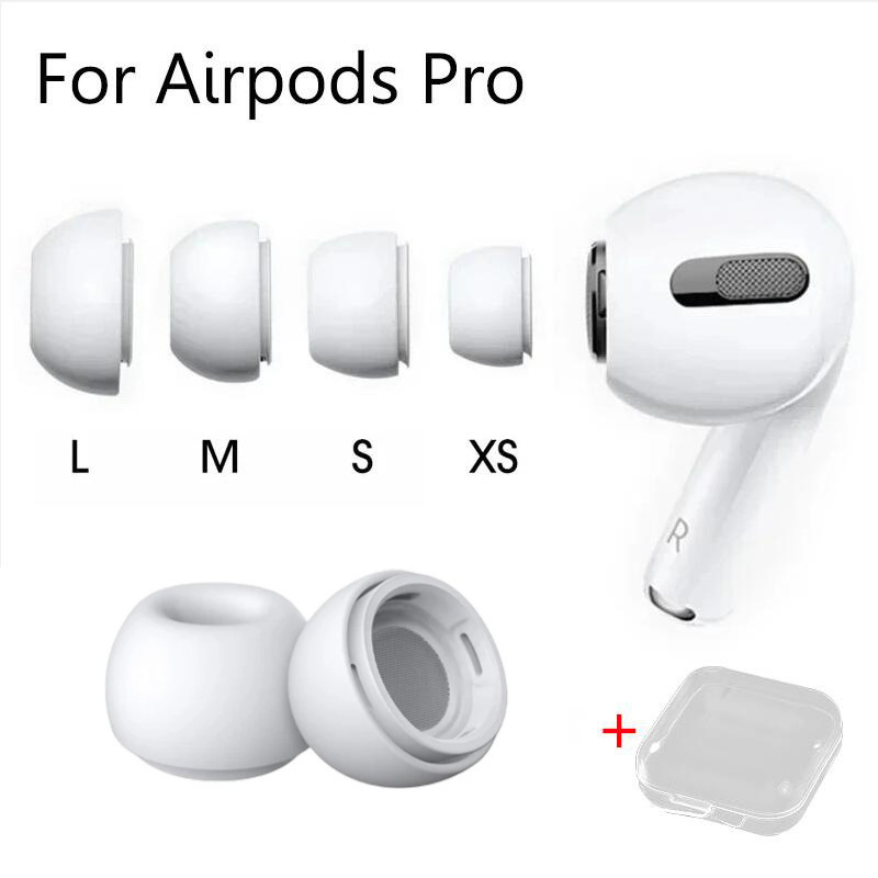 Suitable for Apple AirPods Pro Wireless Headphones Silicone Cover with Pressure Relief Hole Silicone Ear Caps Sports Anti-Slip