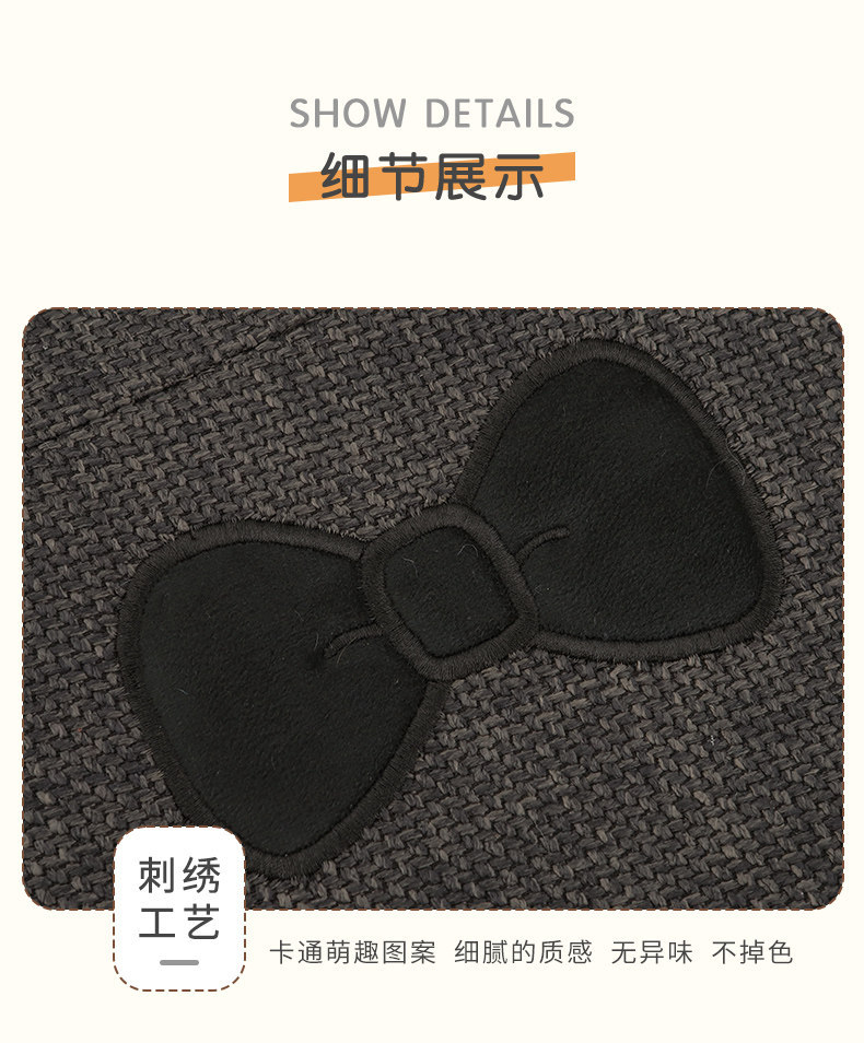 Car Seat Cushion for All Seasons 2026 New Cartoon Cute West Highland Linen Breathable Car Seat Cover