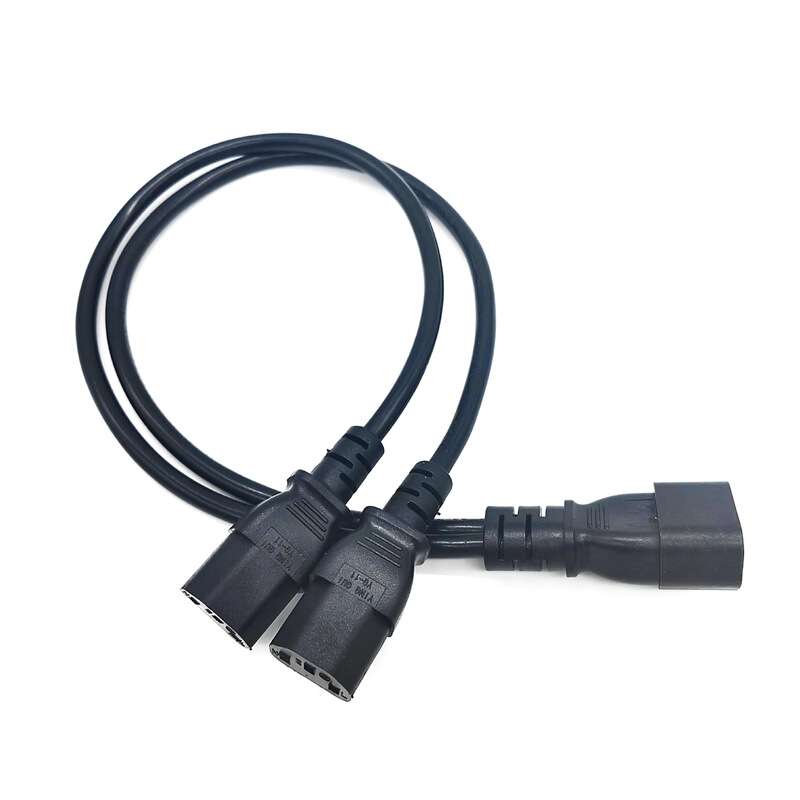 Y Splitter Adapter C14 to C13 Power Cord Iec Extension Cord Server Pdu Charging Cabinet Electric Vehicle Y Splitter Adapter C14 to C13 Power Cord Iec Extension Cord Server Pdu Charging Cabinet Electric Vehicle