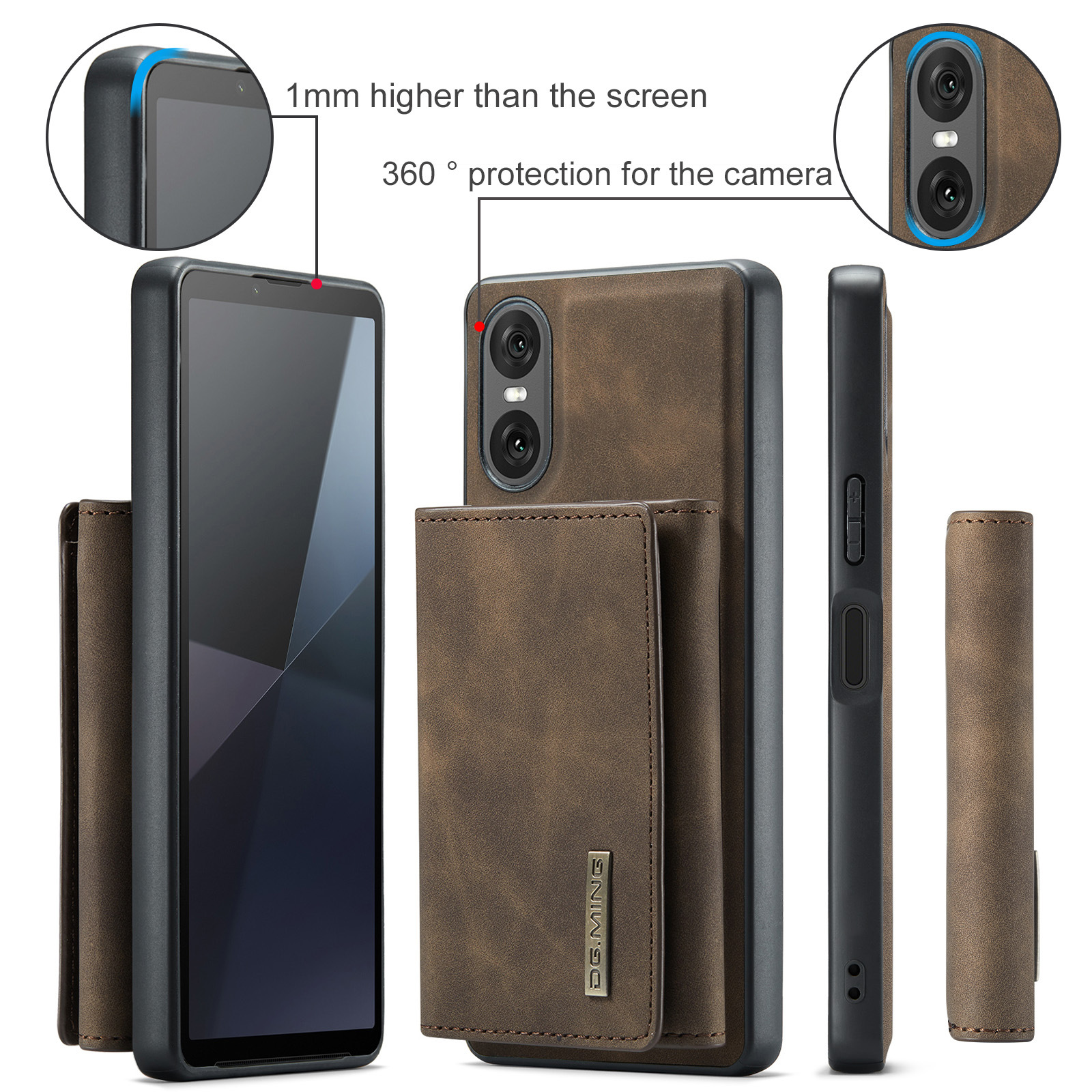 M1 for Sony Xperia 10 VI Protective Case Xperia 1VI Magnetic Split Wallet Phone Case 2024_voghion.com