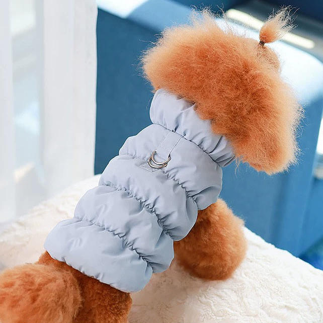 Собачья одежда Зимний жилет теплый с пряжками