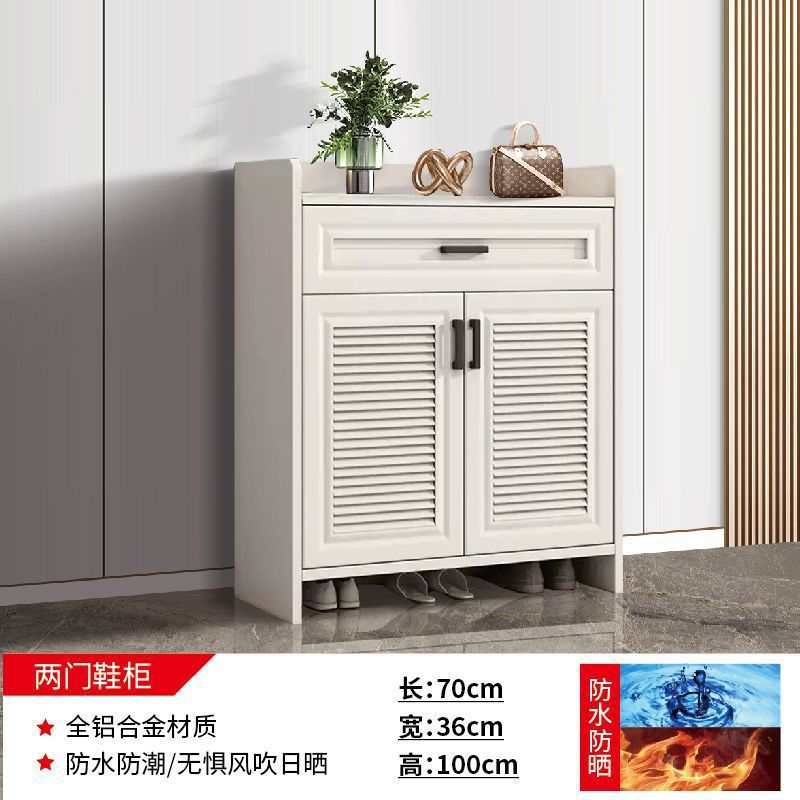 흰색 2도어 신발장 길이 70cm 너비 36cm 높이 100cm (맞춤형 제품, 주문하기 전에 고객 서비스에 문의하십시오)