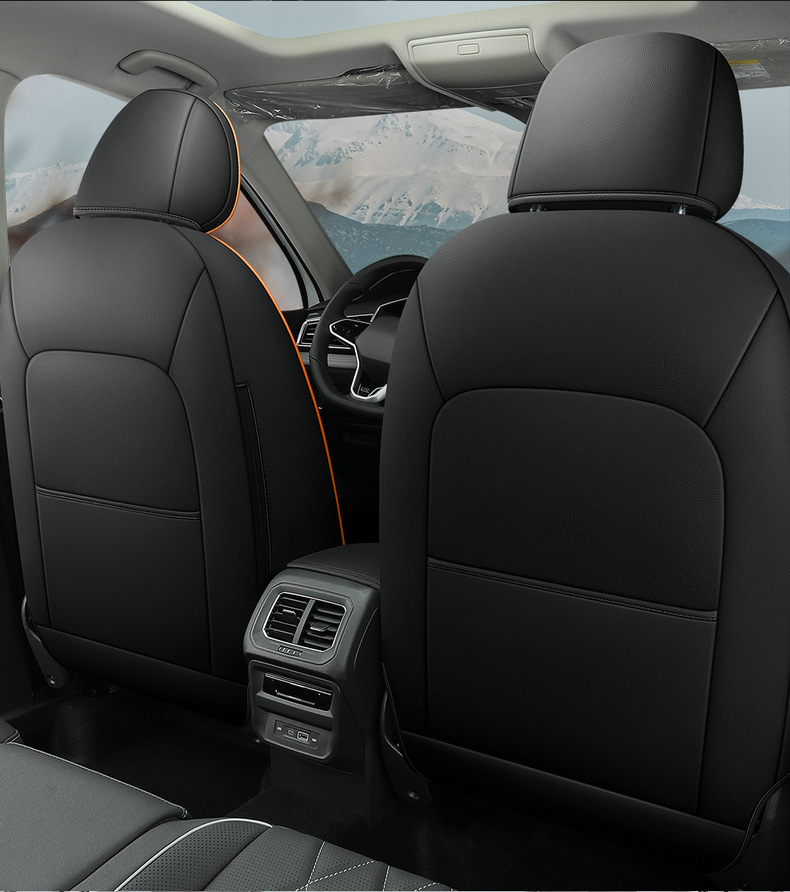 2023 Volkswagen Tiguan L Special Seat Cover All Seasons Universal Full Surrounding Seat Cover Breathable Leather Car Cushion Cover