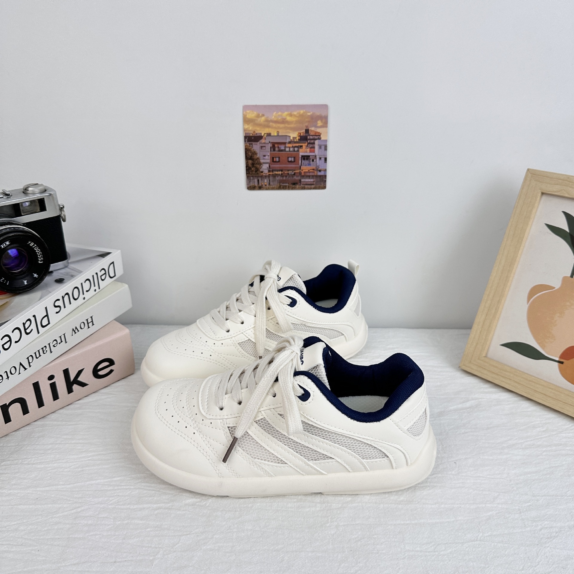 Yuanbo zapatos casuales para mujeres 2025 nuevos zapatos de verano zapatos de skate de nicho zapatos blancos pequeños zapatos deportivos