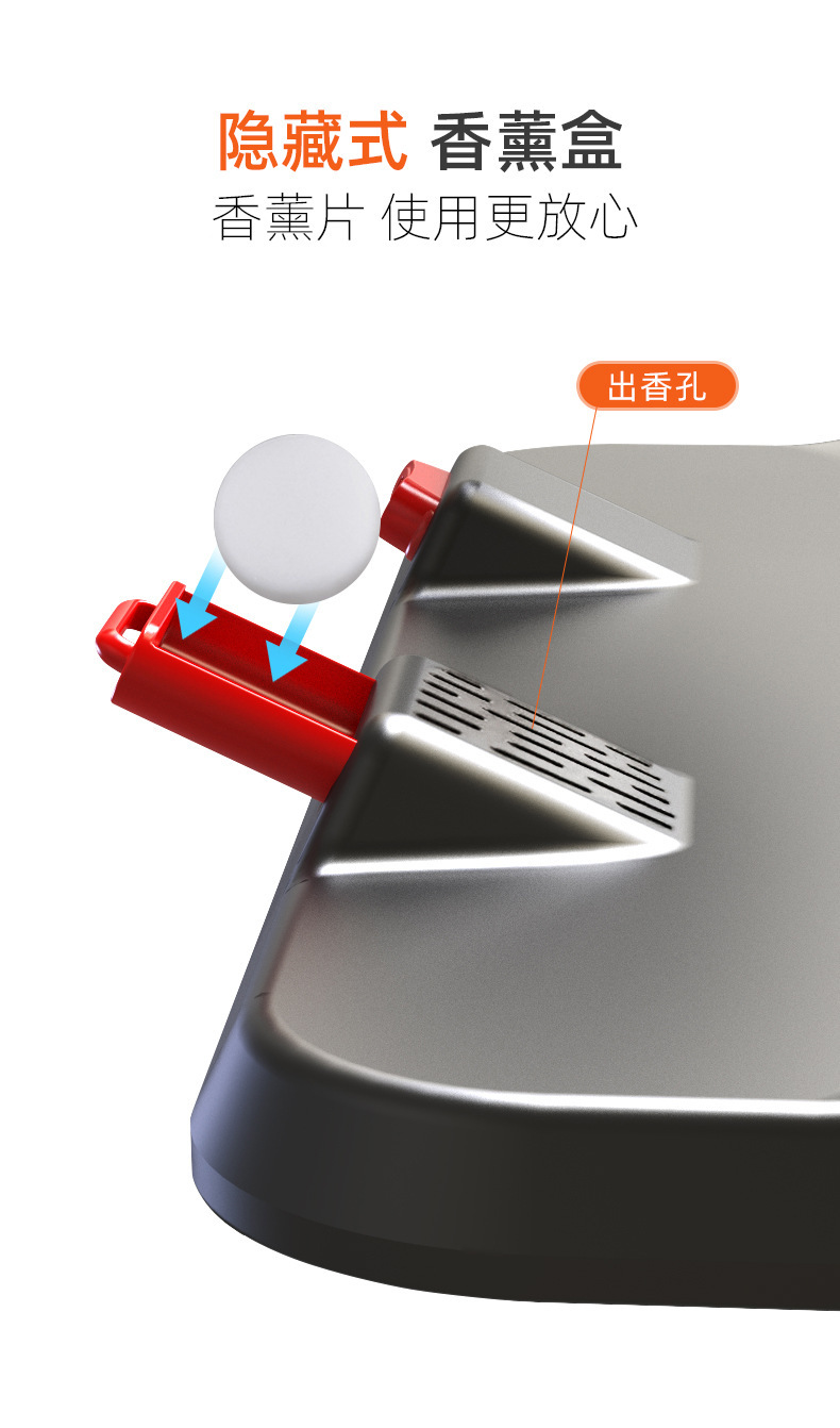 New Energy Vehicle Fan, Three-Head Fan, Summer 12V/24V Car and Truck Dedicated Silent USB Mini Fan