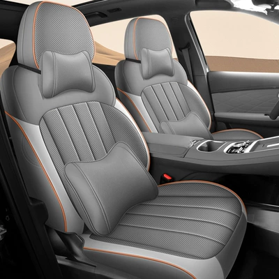 Modelə uyğun (Original) oturacaq örtükləri — Cover - tobacco-gray-deluxe-edition-five-seater-dedicated-to-starhip-7-all-inclusive-front-row-half-pack-in-rear-row