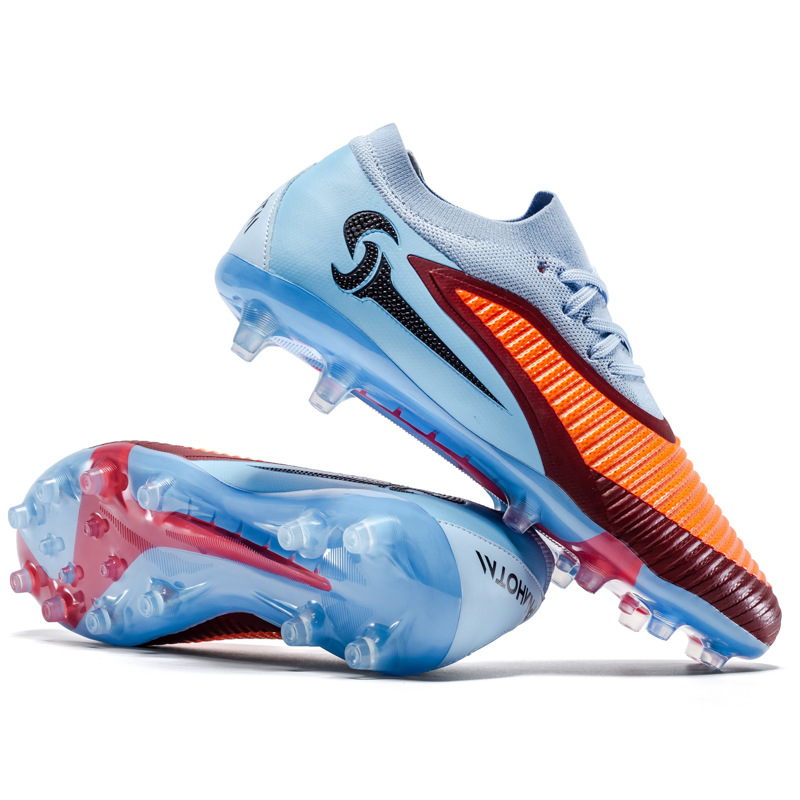 2025 zapatos de fútbol juveniles anti-deslizante para hombres y mujeres nuevos clavos transfronterizos césped nuevo hombre rosa fábrica transfronterizos