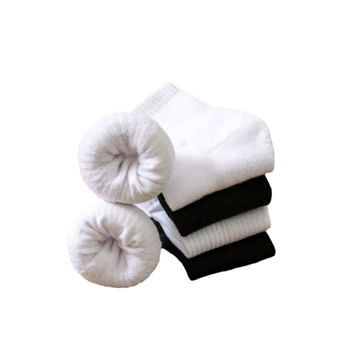Socks for men's sports running autumn and winter thickened terry socks medium tube towel socks basketball stockings short socks for boys