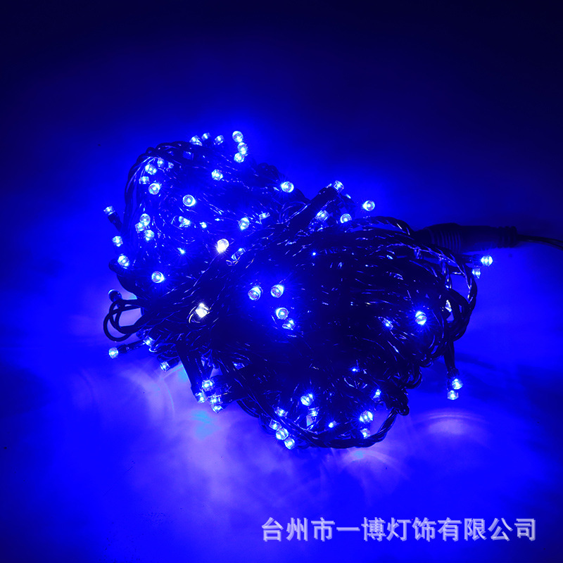 Cadena de luz LED línea negro macho y hembra conexión cielo estrellado vacaciones decoración la boda Navidad al aire libre