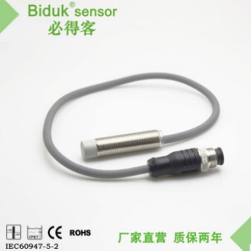 必得客M12长距离接近开关，屏蔽式8mm长距离接近开关，PNP型