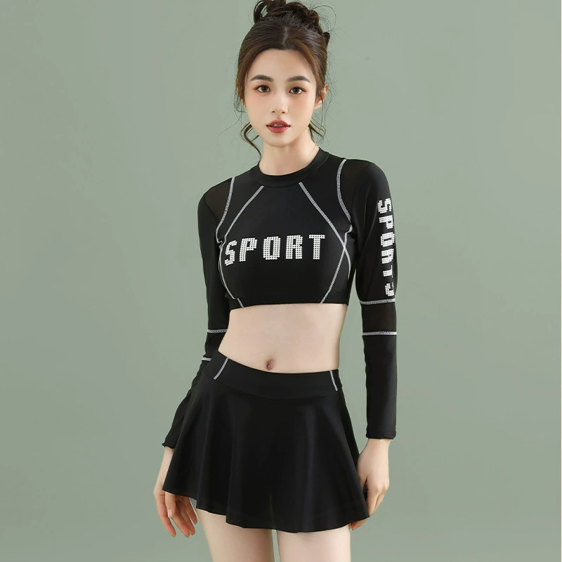 Swimwear, split set, long-sleeve, wholesale, fitted