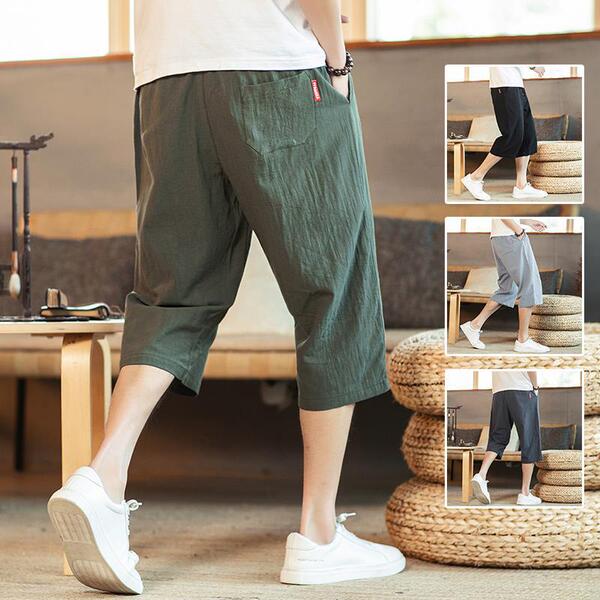 Summer solid color trend retro trousers