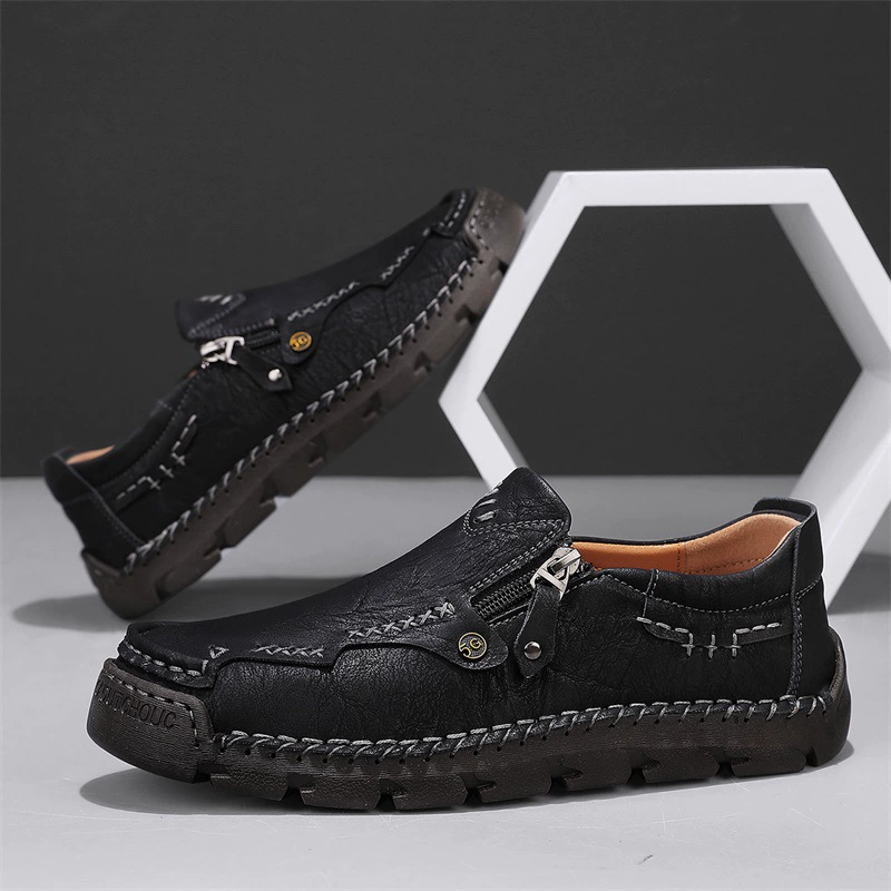 Shoes for leather shoes, low non-slip footwear for leisure, soft sole