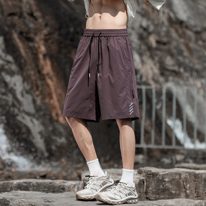 2026 Summer Loose-Fitting Five-Point Shorts for Men, Student Casual Pants, Outdoor Beach Shorts, Workwear Five-Point Shorts for Men
