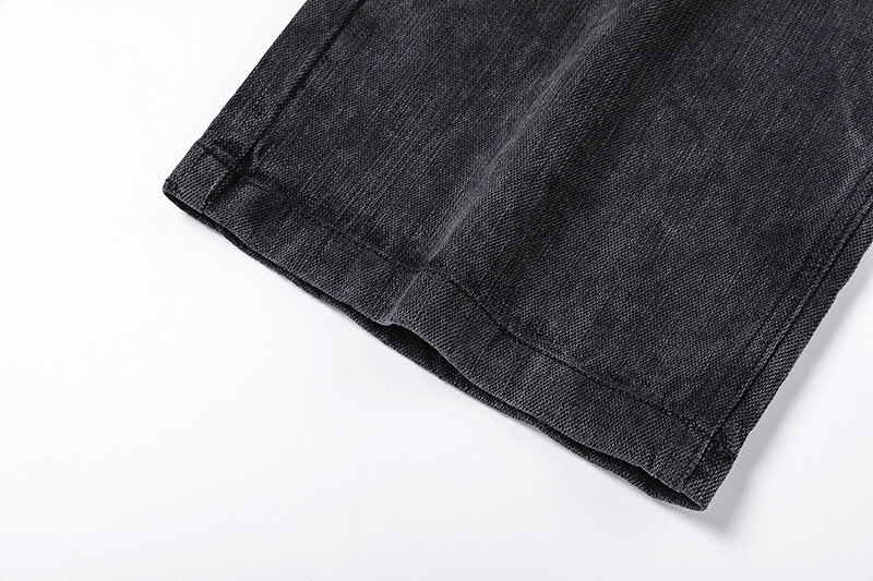 Modern Men's Jeans High Quality Washed Bamboo Denim Trousers_voghion.com
