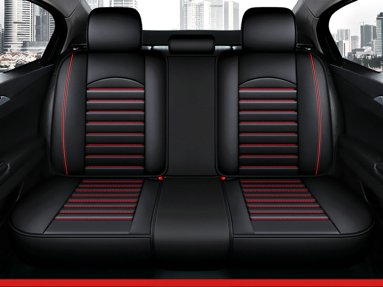 Cross-Border Foreign Trade Dropshipping Car Seat Cushions for All Seasons, Breathable, Fully Enclosed Leather Seat Covers, Car Seat Covers, Seat Cushion Covers