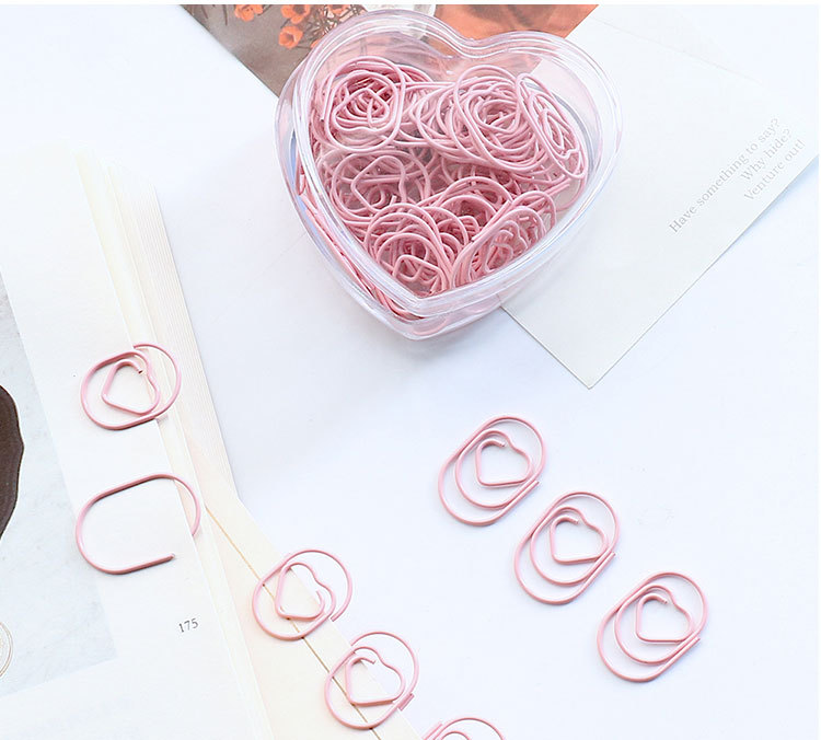 Creative Love Heart Shaped Clips
