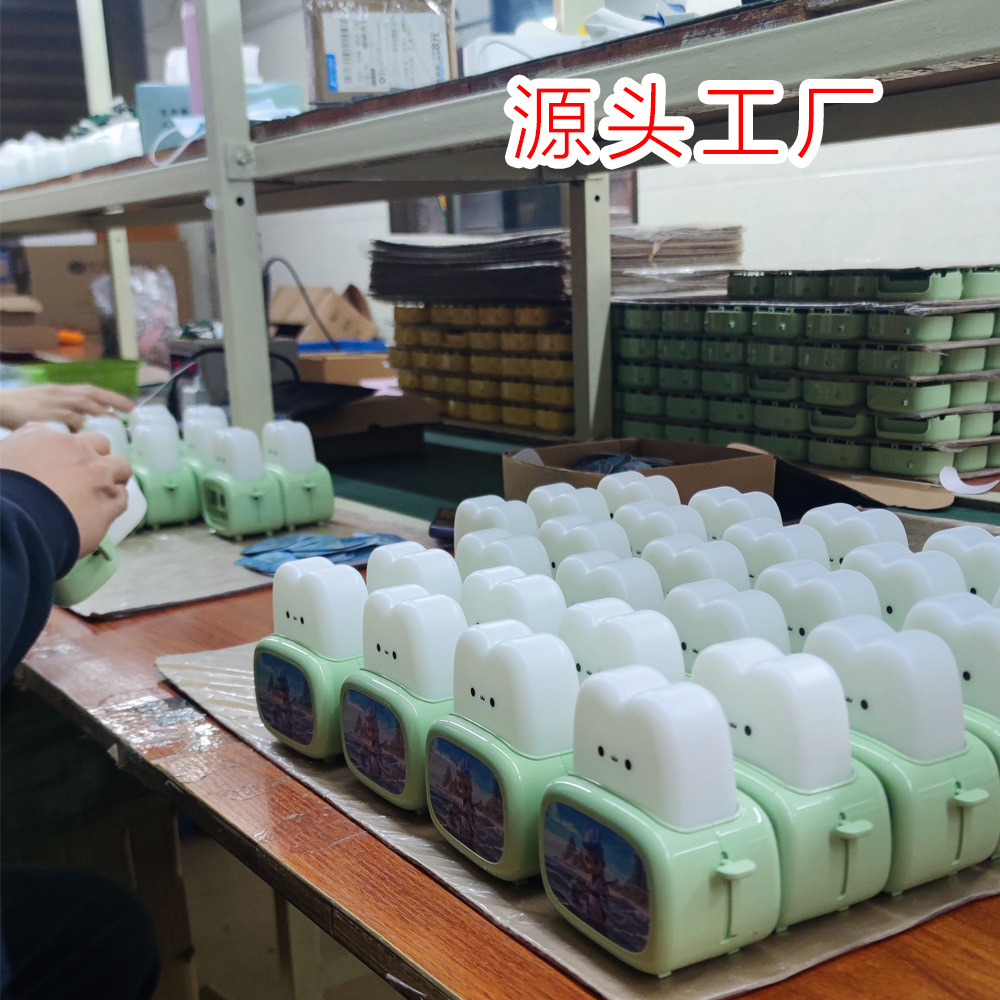 Tiempo fabricante de pan niños durmiendo noche luz nuevo dormitorio estudiante temporizador despertador recargable