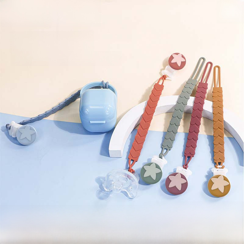 Baby Soft Pacifier Chain, Infant Silicone Pacifier Chain, Baby Pacifier Teether Anti-Drop Chain, Wholesale in Stock
