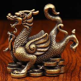 新款黄铜四大神兽摆件青龙白虎朱雀玄武客厅办公室金属工艺品批发
