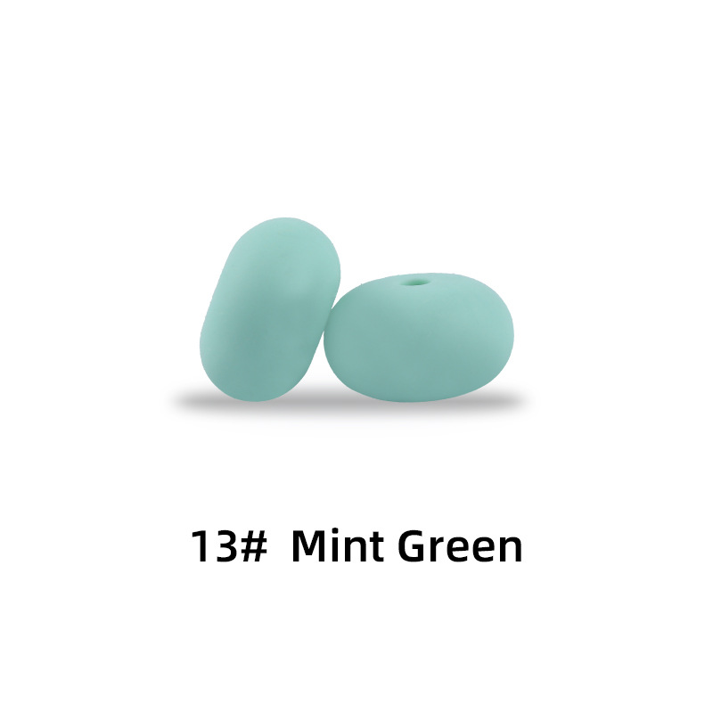 15mm silicona Abacus beads Spacer joyería tesoro molar juguete DIY chupete cadena collar accesorios de la joyería