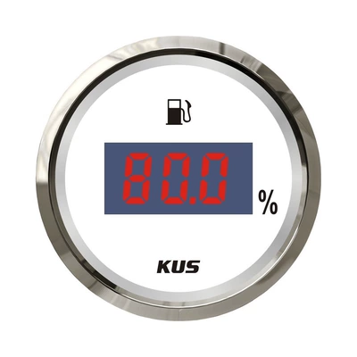 automobile instrument Level Gauge for Boats, Cars - white-meter-0-190-ohms
