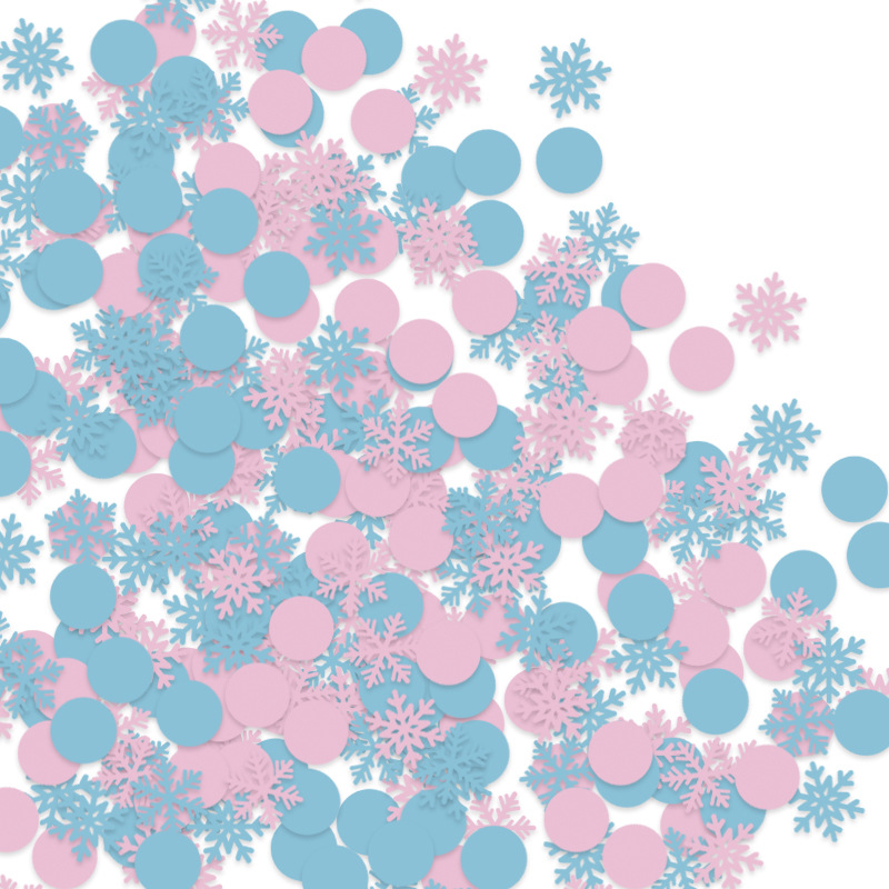 Confeti de Copos de Nieve Navideños 2024, Decoración de Mesa para Fiestas Navideñas, Lentejuelas, Suministros al por Mayor