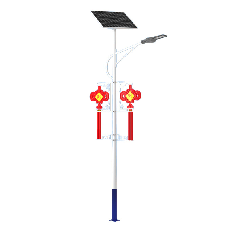 Iluminación al aire libre llevó la lámpara de calle solar 3 M 6 m luminoso nudo chino paisaje lámpara de calle Plaza Municipal lámpara de calle